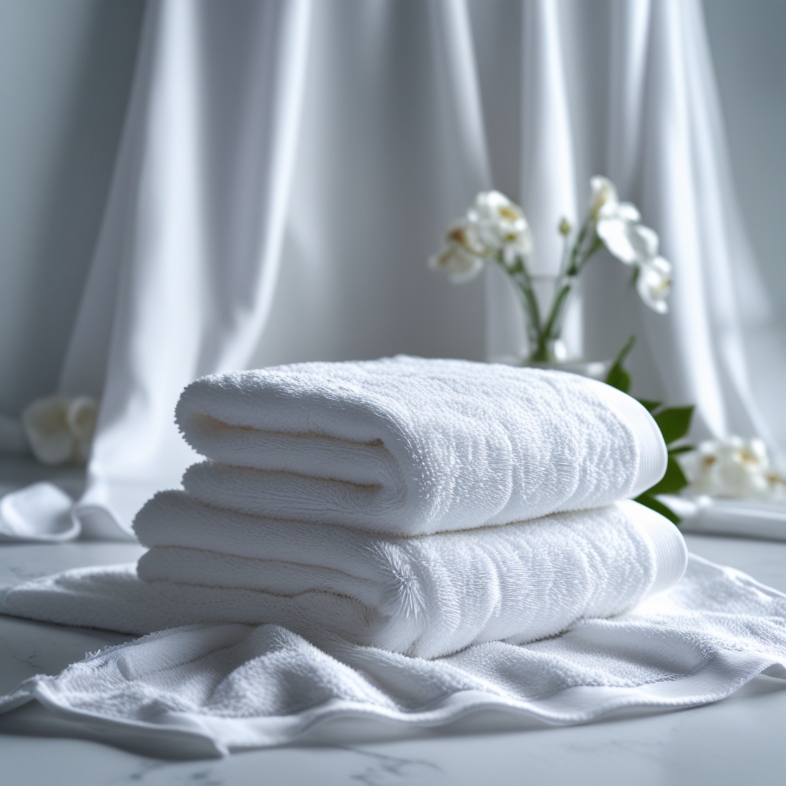 Classic Terry Bath Towels – Plush & Durable